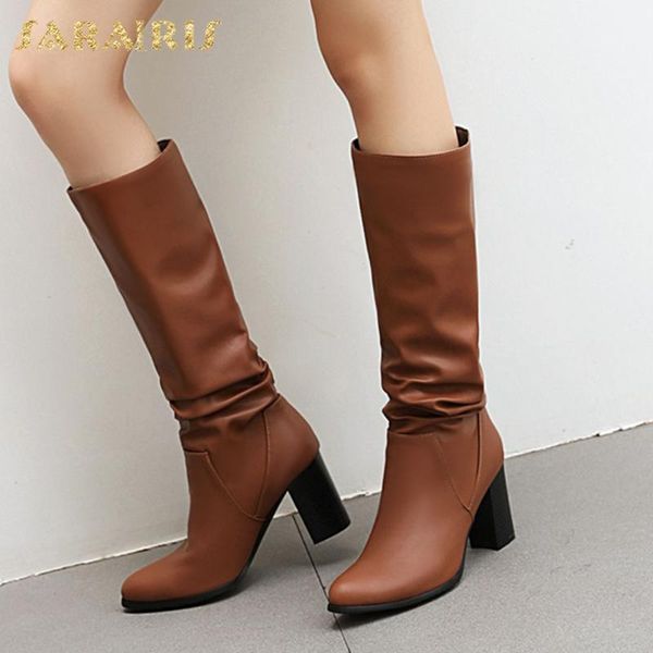 sarairis 2020 big size 43 winter shoes women high heels fashion slip on riding boots, Black
sarairis 2020 big size 43 winter shoes women high heels fashion slip on riding boots, Black