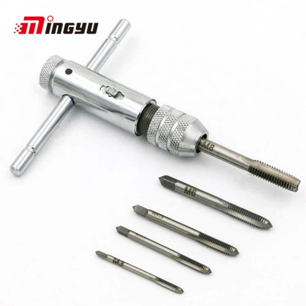 adjustable m3-m8 3-8mm t-handle ratchet taps wrench machine screw thread metric plug tap machinist tools hand tool 
adjustable m3-m8 3-8mm t-handle ratchet taps wrench machine screw thread metric plug tap machinist tools hand tool
