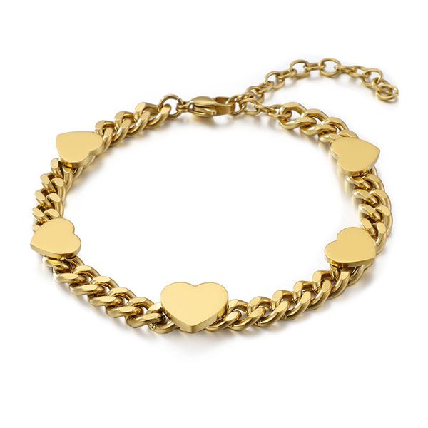 korean version of the simple titanium steel bracelet heart-shaped couple female heart simple bracelet, Black
korean version of the simple titanium steel bracelet heart-shaped couple female heart simple bracelet, Black