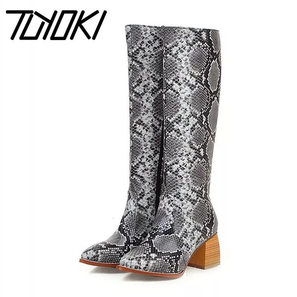 boots tuyoki plus size 34-47 women knee high snakeskin print shoes fashion thick heel pointed toe female footwear, Black
boots tuyoki plus size 34-47 women knee high snakeskin print shoes fashion thick heel pointed toe female footwear, Black