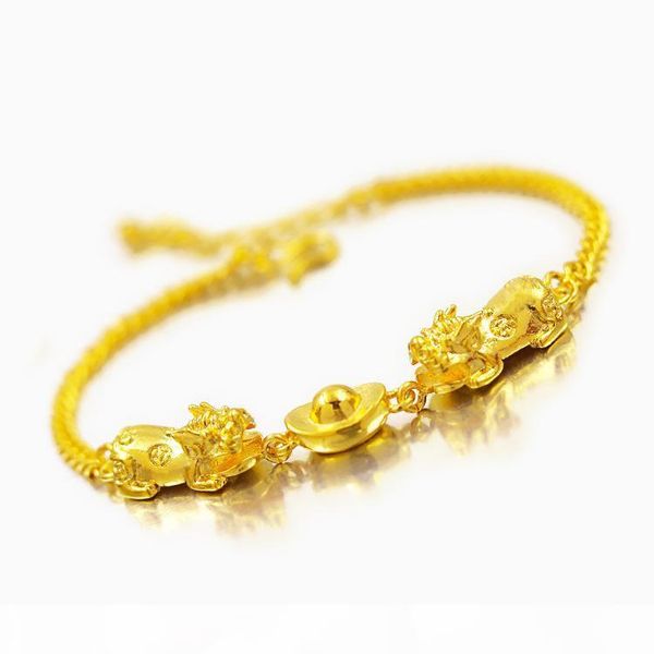 2019 women bracelet 18k yellow gold filled 20 cm lenght elegant chain bracelet gift, White
2019 women bracelet 18k yellow gold filled 20 cm lenght elegant chain bracelet gift, White