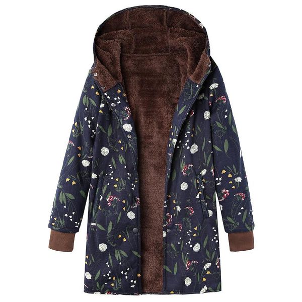 2020 new women winter warm floral hooded jacket flower print hoody vintage oversized coats winter padded jacket women parkas, Black
2020 new women winter warm floral hooded jacket flower print hoody vintage oversized coats winter padded jacket women parkas, Black