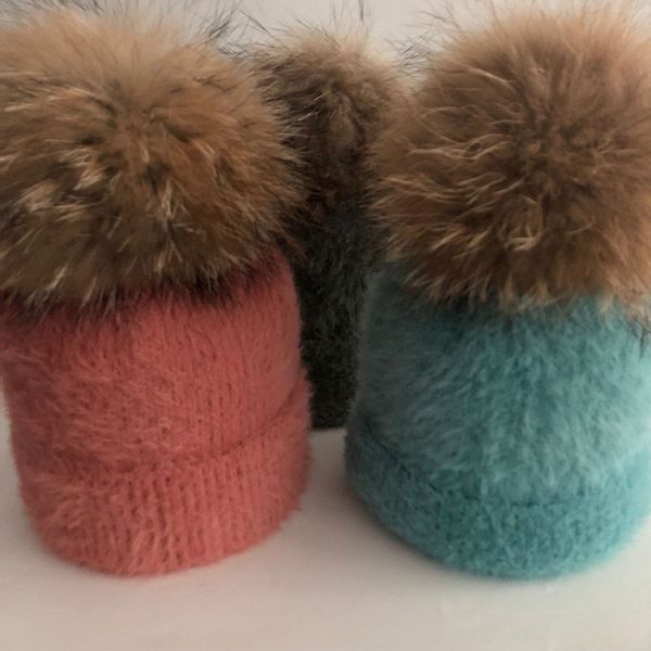 lvtzj new winter hats casual real fur mink pompoms hat for women children spring solid cotton wool warm skullies beanies hat, Blue;gray
lvtzj new winter hats casual real fur mink pompoms hat for women children spring solid cotton wool warm skullies beanies hat, Blue;gray