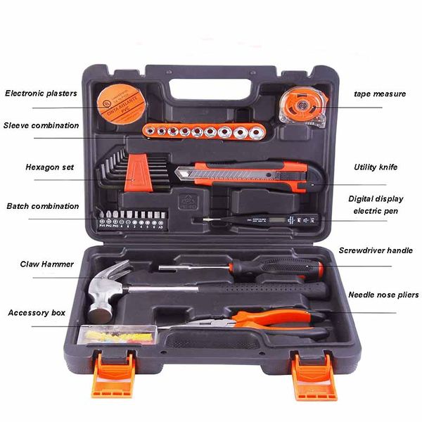 zk30 hand tool set general household repair hand tool kit with plastic toolbox storage case socket wrench screwdriver knife
zk30 hand tool set general household repair hand tool kit with plastic toolbox storage case socket wrench screwdriver knife