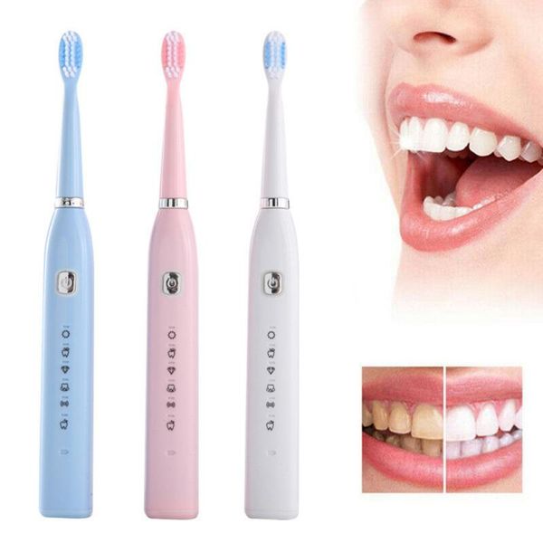 Ultrasonic Sonic Electric Toothbrush USB Rechargeable Tooth Brush Adult Electronic Washable Whitening Teeth Brush 6 Gears
Ultrasonic Sonic Electric Toothbrush USB Rechargeable Tooth Brush Adult Electronic Washable Whitening Teeth Brush 6 Gears