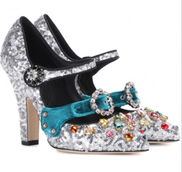 women pointed toe velvet sequins bling diamond rhinestones block high heel rivet studs genuine leather shoes pumps luxury silver, Black
women pointed toe velvet sequins bling diamond rhinestones block high heel rivet studs genuine leather shoes pumps luxury silver, Black