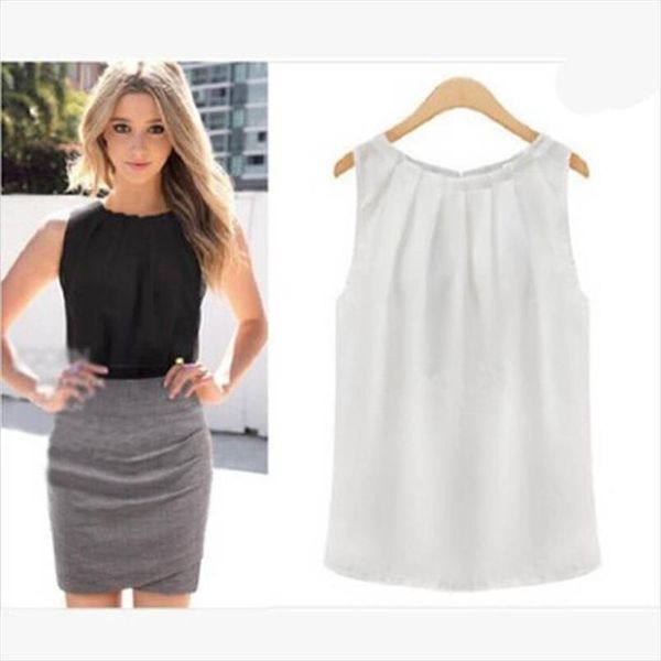 elegant woman blouse 2020 women round neck feminine summer vest applique shirt sleeveless blouses women casual, White
elegant woman blouse 2020 women round neck feminine summer vest applique shirt sleeveless blouses women casual, White