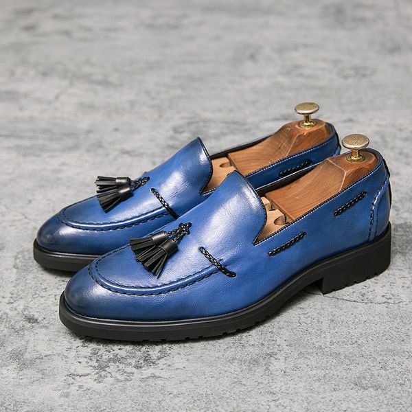 new autumn winter tassel men casual shoes vintage business formal dress shoes breathable loafers blue slip-on wedding oxfords, Black
new autumn winter tassel men casual shoes vintage business formal dress shoes breathable loafers blue slip-on wedding oxfords, Black