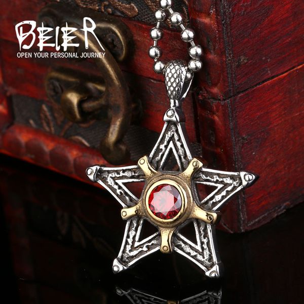 beier new store 316l stainless steel pendant necklace lovers five star cross cz charm pendant super jewelry llbp8-081r, Silver
beier new store 316l stainless steel pendant necklace lovers five star cross cz charm pendant super jewelry llbp8-081r, Silver