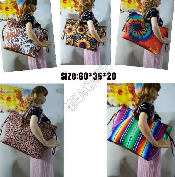 women sunflower rainbow striped leopard designer handbag tie-dyed shoulder bag waterproof shopping duffle totes travel weekender bag d81903, Black 
women sunflower rainbow striped leopard designer handbag tie-dyed shoulder bag waterproof shopping duffle totes travel weekender bag d81903, Black