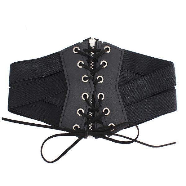 new womens wide belts dress waist seal elastic wild strap decorative zipper buckle elastic waist seal female girdle, Black;brown
new womens wide belts dress waist seal elastic wild strap decorative zipper buckle elastic waist seal female girdle, Black;brown