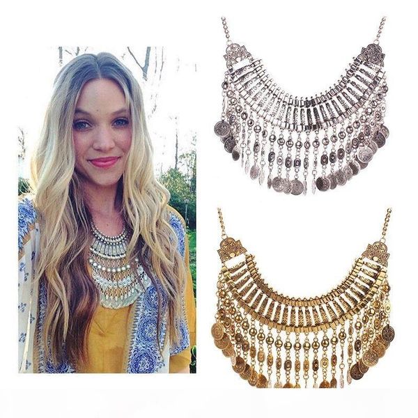 ztech boho antique coin necklace for women african statement tibetan long tassel necklaces & pendant bohemian maxi jewelry women, Silver
ztech boho antique coin necklace for women african statement tibetan long tassel necklaces & pendant bohemian maxi jewelry women, Silver