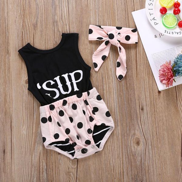 roupa de bebe infant baby girls letter print round dot romper +headbands jumpsuit outfits set baby clothes 0719, White
roupa de bebe infant baby girls letter print round dot romper +headbands jumpsuit outfits set baby clothes 0719, White