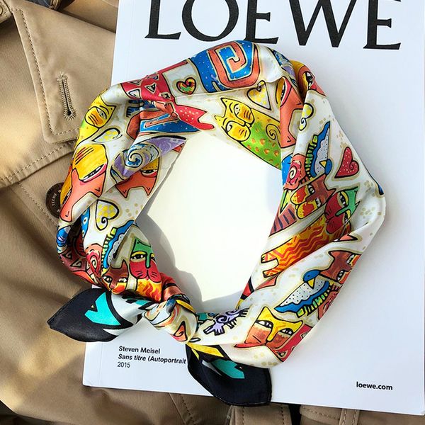 scarves brand 2021 small square neck scarf women 100% real silk print neckerchief bandana female foulard office lady wraps, Blue;gray
scarves brand 2021 small square neck scarf women 100% real silk print neckerchief bandana female foulard office lady wraps, Blue;gray