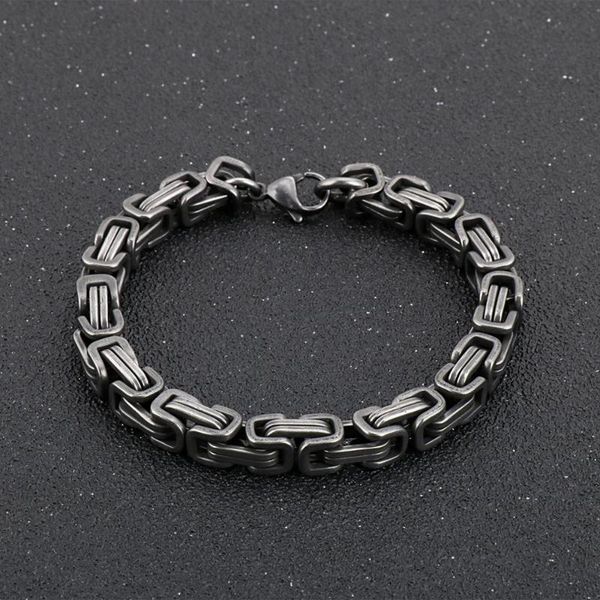 7/8mm width fashion stainless steel bracelet men punk rock jewelry pulseira masculina byzantine chain link bracelet, Black
7/8mm width fashion stainless steel bracelet men punk rock jewelry pulseira masculina byzantine chain link bracelet, Black