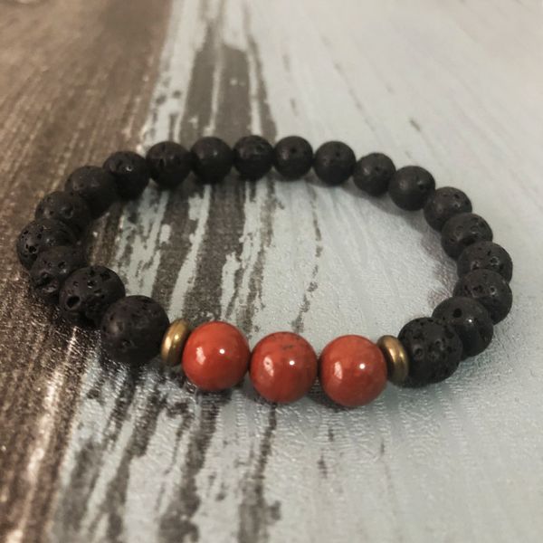 tennis 8mm red j-asper men rock lava stretch bracelet courage man stone mala wrist, Golden;silver
tennis 8mm red j-asper men rock lava stretch bracelet courage man stone mala wrist, Golden;silver