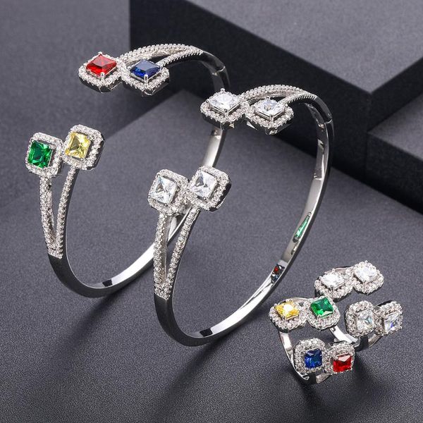 jankelly luxury square shap african bangle ring set fashion bracelet sets for women wedding engagement brincos para as mulheres, Black
jankelly luxury square shap african bangle ring set fashion bracelet sets for women wedding engagement brincos para as mulheres, Black