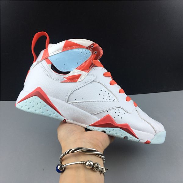 

New 7 VII gs 7S TOPAZ MIST white FEMALE WOMEN Basketball designer Shoes high cut sneakers sports outdoor trainers with box SIZE 4-7