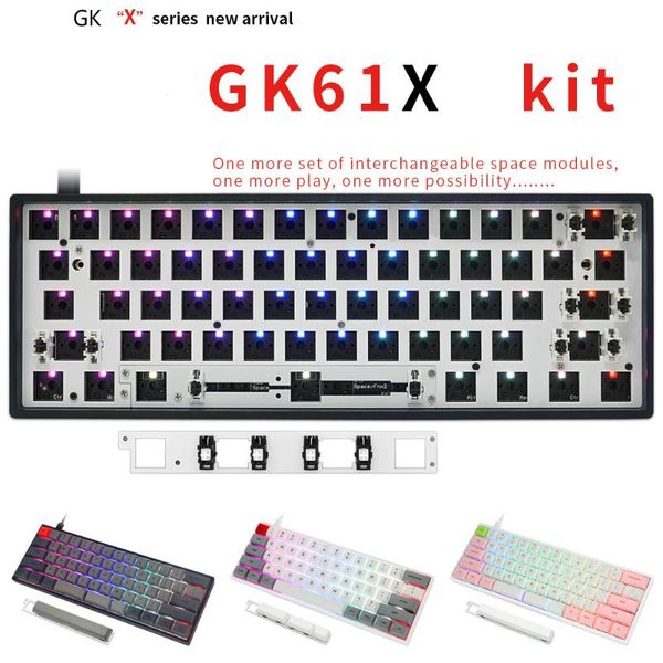 gk61x механическая клавиатура diy kit горячей замены клавиатуры gk61 upgrade version 60% совместимость cherry mx gateron kailh переключатели
gk61x механическая клавиатура diy kit горячей замены клавиатуры gk61 upgrade version 60% совместимость cherry mx gateron kailh переключатели