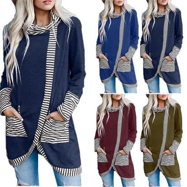 autumn winter womens designer mini dress striped printed long sleeve cowl neck panelled pocket dress casual ladies clothes, Black;gray
autumn winter womens designer mini dress striped printed long sleeve cowl neck panelled pocket dress casual ladies clothes, Black;gray