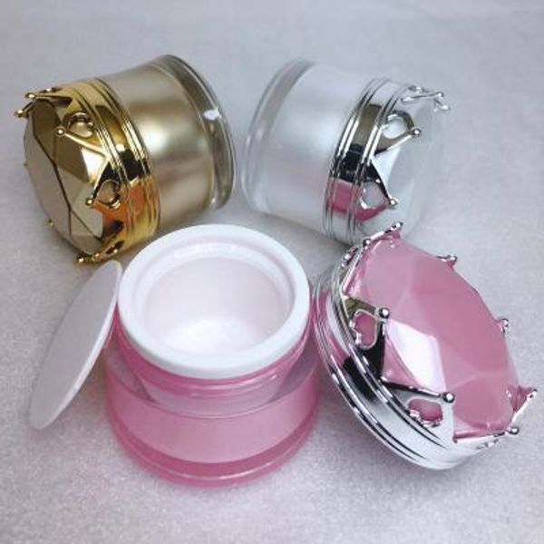 cream jar crown shape plastic refillable empty bottle face eyes lotion container travel nail art makeup pot
cream jar crown shape plastic refillable empty bottle face eyes lotion container travel nail art makeup pot