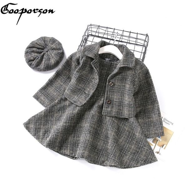 2019 new fashion girls 3 pcs clothes set jacket+dress +hat princess outerwear set children clothing plaid clothing suit 0924, Red;yellow
2019 new fashion girls 3 pcs clothes set jacket+dress +hat princess outerwear set children clothing plaid clothing suit 0924, Red;yellow