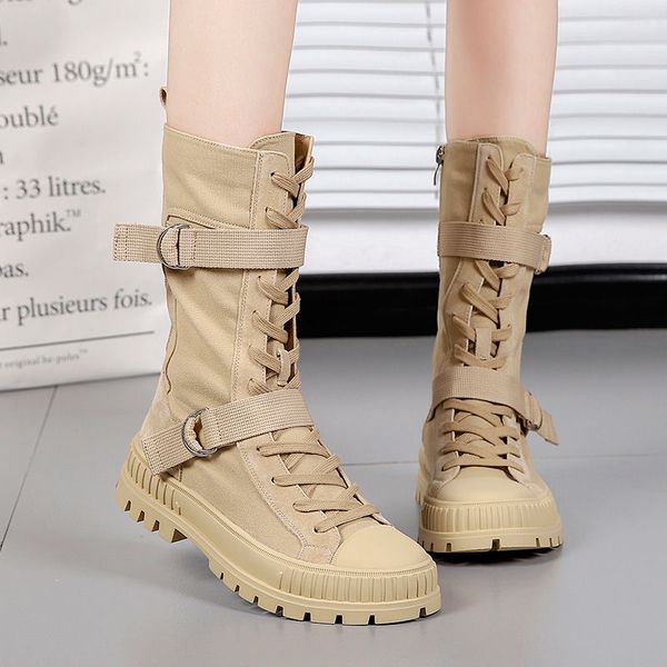 motorcycle boots women's easy-matching knight boots short korean canvas women's breathable 2020 new style, Black
motorcycle boots women's easy-matching knight boots short korean canvas women's breathable 2020 new style, Black