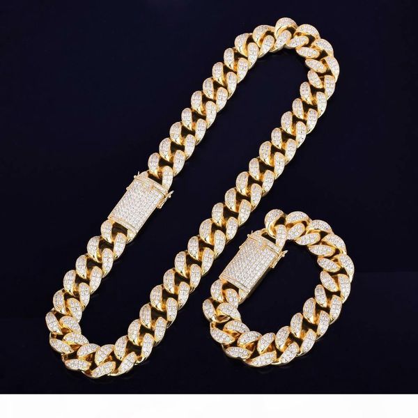 heavy zirconia cuban chain with bracelet necklace set gold silver 20mm big choker men s hip hop jewelry 16 18
heavy zirconia cuban chain with bracelet necklace set gold silver 20mm big choker men s hip hop jewelry 16 18