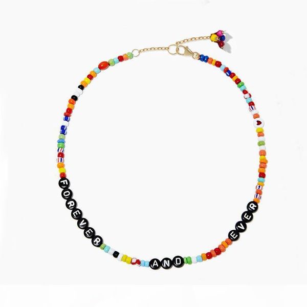 moda diy customized beaded necklace camp necklace summer jewelry for women seed beads letter alphabet necklaces femme, Silver
moda diy customized beaded necklace camp necklace summer jewelry for women seed beads letter alphabet necklaces femme, Silver