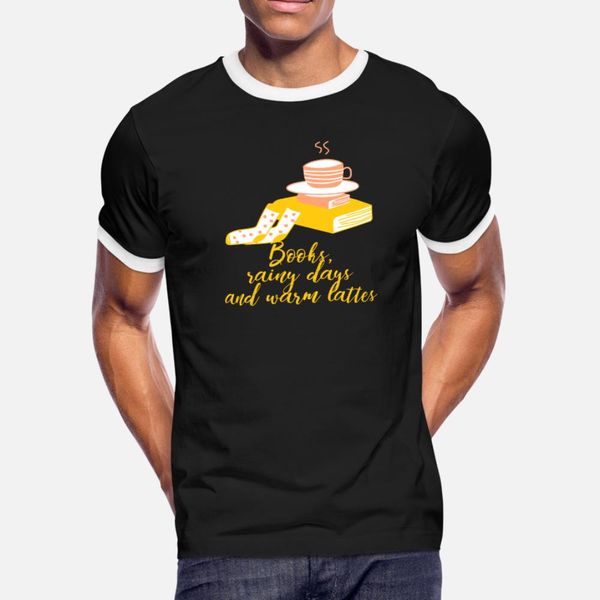 books rainy days and warm lattes gift t shirt men printing short sleeve o-neck male interesting new fashion summer style standard shirt
books rainy days and warm lattes gift t shirt men printing short sleeve o-neck male interesting new fashion summer style standard shirt