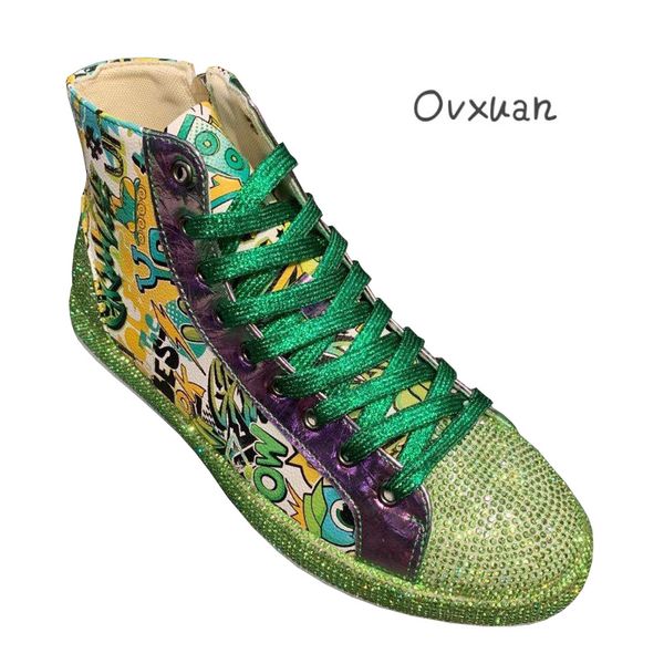 ovxuan casual fashion ankle boots men cartoons diamond rhinestone chunky sneakers mens nightclub christmas party trending shoes, Black
ovxuan casual fashion ankle boots men cartoons diamond rhinestone chunky sneakers mens nightclub christmas party trending shoes, Black