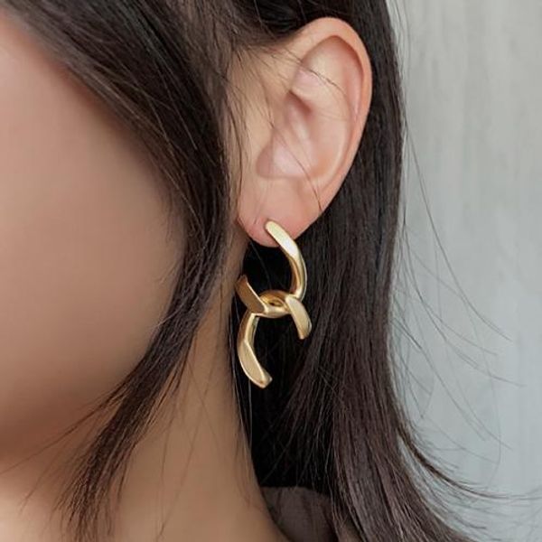 exaggerate big earrings for women punk jewelry frosted gold earing brief design, Golden
exaggerate big earrings for women punk jewelry frosted gold earing brief design, Golden