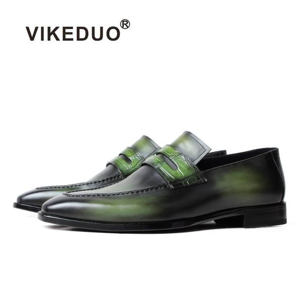 vikeduo loafers shoes men's genuine leather wedding shoes patina green casual footwear slip-on summer zapatos, Black
vikeduo loafers shoes men's genuine leather wedding shoes patina green casual footwear slip-on summer zapatos, Black