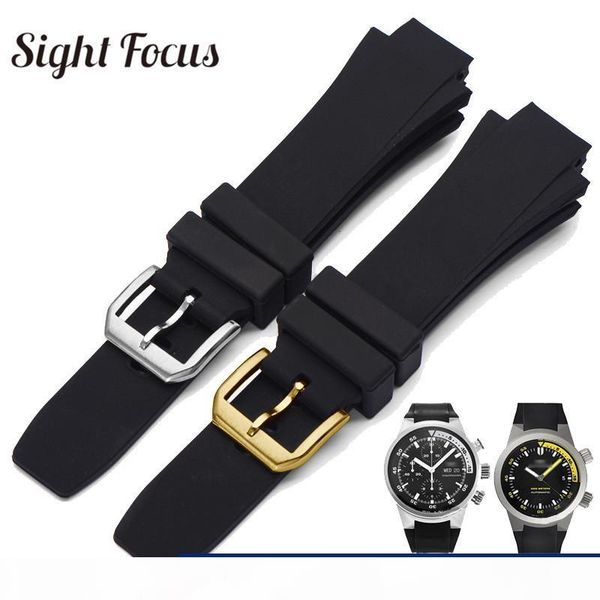 26x16mm watch band for iwc aquatimer replacement strap iw354807 bracelet for men black silionce rubber belt pin buckle masculino y19070902, Black;brown 
26x16mm watch band for iwc aquatimer replacement strap iw354807 bracelet for men black silionce rubber belt pin buckle masculino y19070902, Black;brown