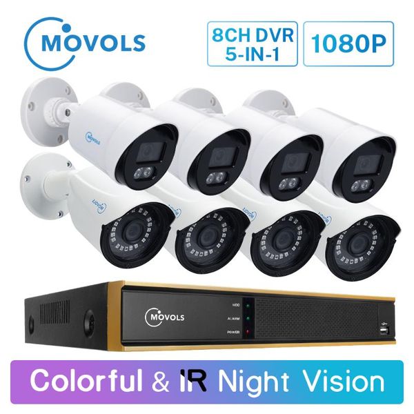 movols 1080p 8-канальный dvr cctv камеры системы 4шт красочные 4шт ик ночного видения камеры безопасности ик водонепроницаемая видео наблюде
movols 1080p 8-канальный dvr cctv камеры системы 4шт красочные 4шт ик ночного видения камеры безопасности ик водонепроницаемая видео наблюде