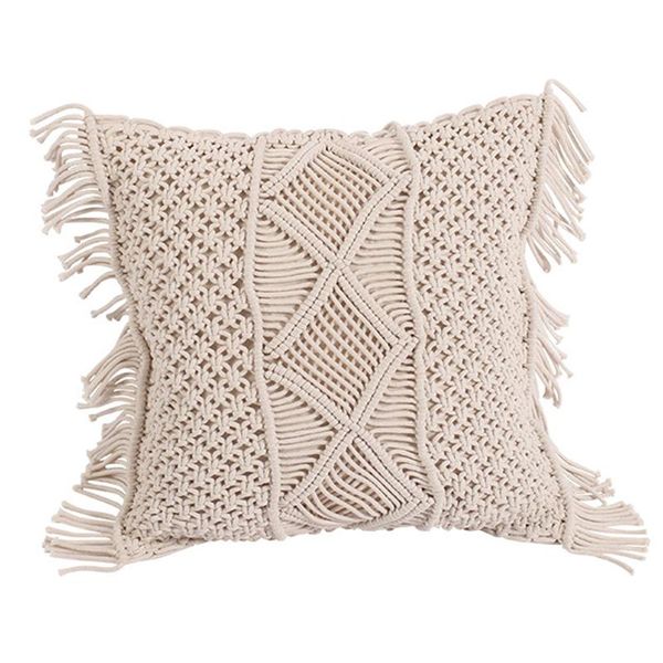 1pc creative knitting pillow cover hand woven cushion cover soft tassel bolster for home use pillow case
1pc creative knitting pillow cover hand woven cushion cover soft tassel bolster for home use pillow case