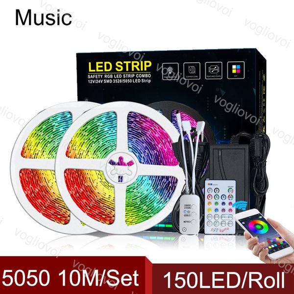 led light strip bluetooth music 10m smd5050 150leds/roll dc12v rgb 23keys 110-240v 6a adapter for courtyard ktv plaza dhl
led light strip bluetooth music 10m smd5050 150leds/roll dc12v rgb 23keys 110-240v 6a adapter for courtyard ktv plaza dhl