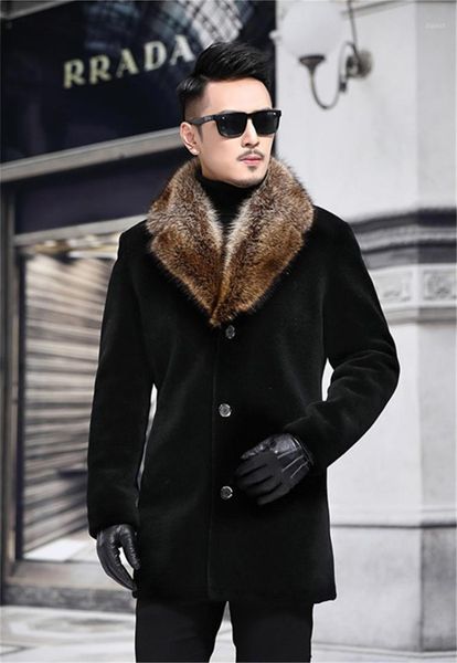 designer thick men long sleeve lapel neck single breasted mens blends casual male outerwear men winter coats, Black
designer thick men long sleeve lapel neck single breasted mens blends casual male outerwear men winter coats, Black