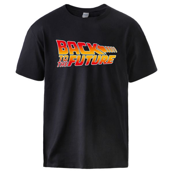 back to the future print mens t shirts 2020 summer cotton tshirts man sell brand hip hop fashion sportswear top