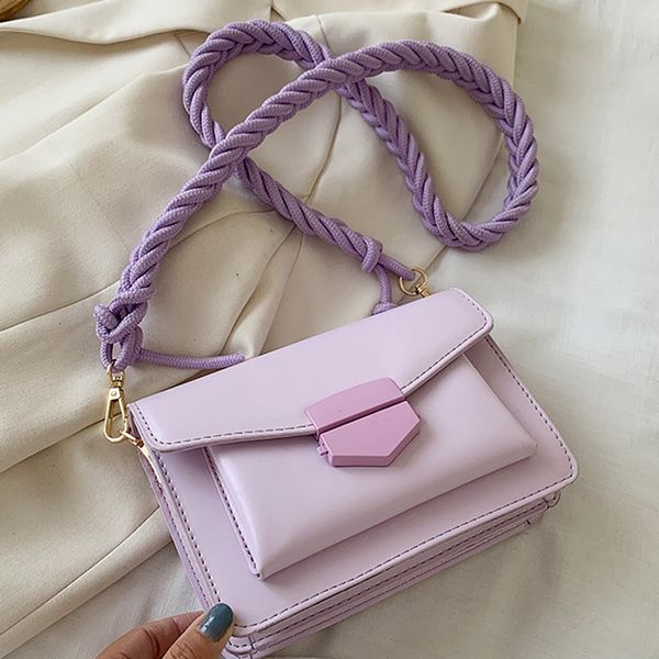 solid color small leather crossbody bags for women 2020 simple braided rope shoulder belt shoulder handbags purses and handbags
solid color small leather crossbody bags for women 2020 simple braided rope shoulder belt shoulder handbags purses and handbags