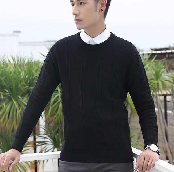 2020 new sweater men warm men's knitwear mens sweaters long-sleeved striped jersey 14771, White;black
2020 new sweater men warm men's knitwear mens sweaters long-sleeved striped jersey 14771, White;black