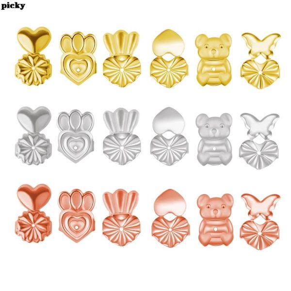 fashion hypoallergenic earring lifter fits all post earrings earlobe stud back nut lift support for women earings accessories, Golden;silver
fashion hypoallergenic earring lifter fits all post earrings earlobe stud back nut lift support for women earings accessories, Golden;silver