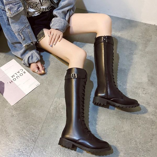 boots shoes women's high heel winter autumn women ladies retro low-heeled buckle add cotton long tube knight, Black
boots shoes women's high heel winter autumn women ladies retro low-heeled buckle add cotton long tube knight, Black