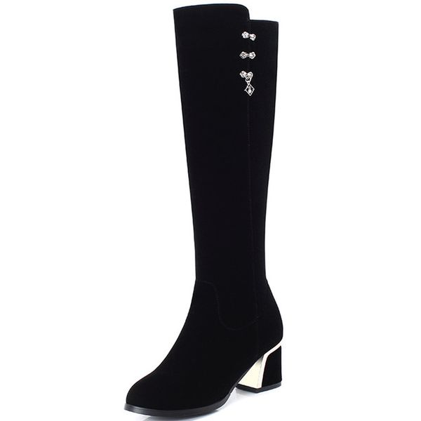 nasbavi new style contracted tide girl boots woman british style rhinestone decoration boots winter high-heeled shoes long boot, Black
nasbavi new style contracted tide girl boots woman british style rhinestone decoration boots winter high-heeled shoes long boot, Black