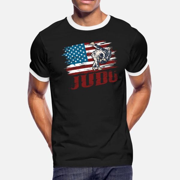 judo america patriot t shirt men designs short sleeve s-3xl natural anti-wrinkle humor summer style standard shirt