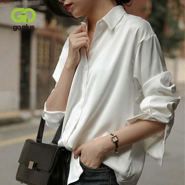 goplus shirt vintage satin gray white blouse women plus size dames oversized blouses blusen damen mujer de moda 2020 c10720
goplus shirt vintage satin gray white blouse women plus size dames oversized blouses blusen damen mujer de moda 2020 c10720