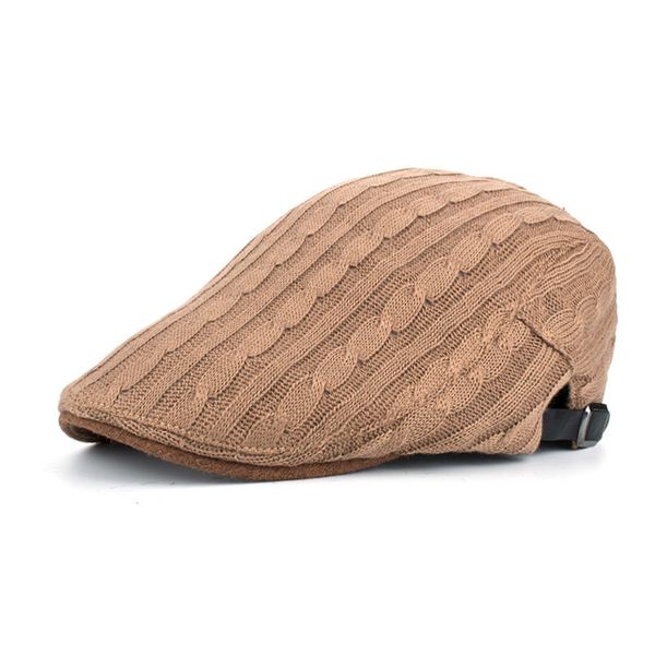 autumn and winter new knitted twist caps men's casual warm hat beret middle-aged and elderly forward hat, Blue;gray
autumn and winter new knitted twist caps men's casual warm hat beret middle-aged and elderly forward hat, Blue;gray