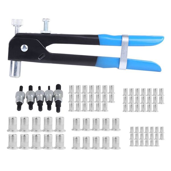 86pcs aluminum alloy blind rivet nuts threaded insert and rivet tool riveter with rivnut nutsert riveting kit tool pi669
86pcs aluminum alloy blind rivet nuts threaded insert and rivet tool riveter with rivnut nutsert riveting kit tool pi669
