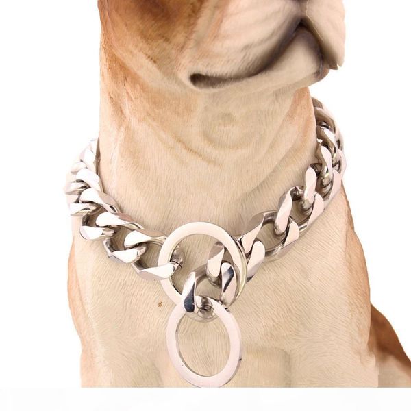19mm 12~34 inch silver tone double curb cuban pet link stainless steel dog chain collar wholesale pet necklaces
19mm 12~34 inch silver tone double curb cuban pet link stainless steel dog chain collar wholesale pet necklaces