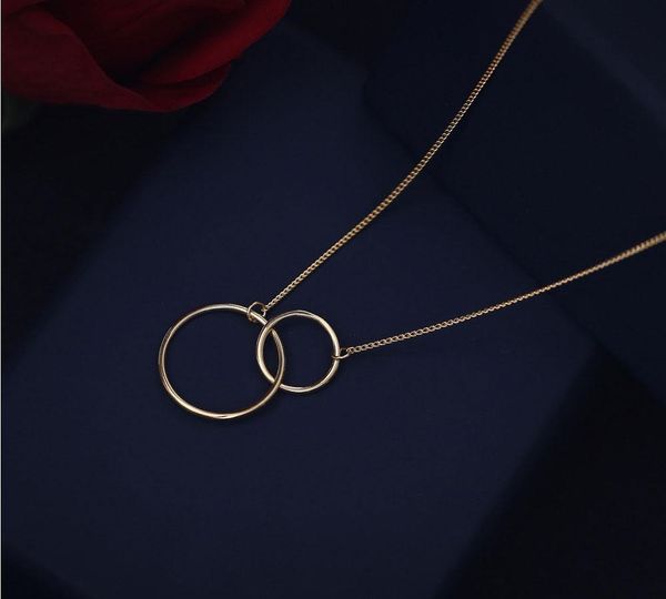 fashion-3 colors double circle interlock clavicle short necklace 925 sterling silver necklace for women collares kolyeh
fashion-3 colors double circle interlock clavicle short necklace 925 sterling silver necklace for women collares kolyeh